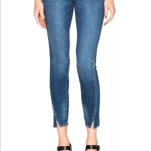 AMO Twist Split Hem Skinny Ankle Jeans